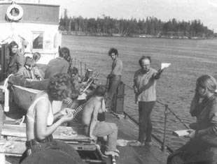 Photo:Even in the early 70-s hydrology already was my passion, when during my co-op program I was at the river Nadym performing hydrometric measurements (North Polar Circus, Ru